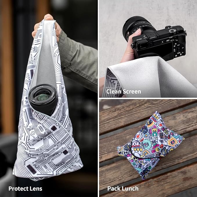 PGYTECH Protective Wrap, Anti-scratch Lens Camera Wrap, Lens protector, Magic Self-Adhesive Cloth Protective Camera Wrapper for DSLR/Camera Lens/Phone/Accessories