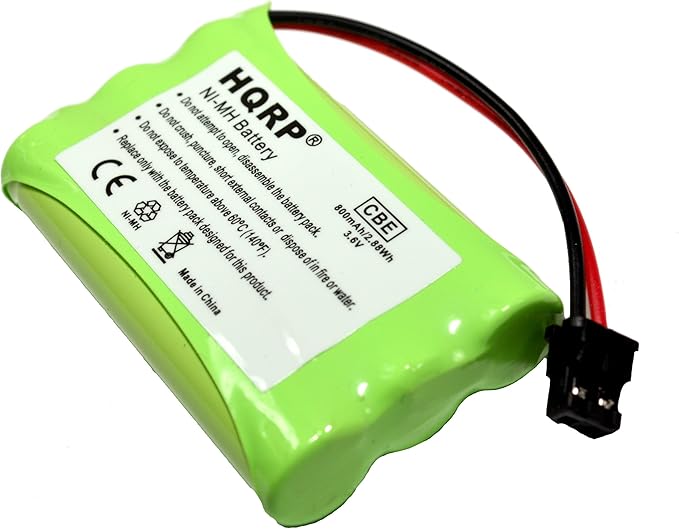 HQRP Cordless Phone Battery Compatible with Uniden PowerMax 5.8GHz 30878864022, Powermax 2.4 GHz, GE TL26402, GP 80AAALH3BMX, 80AAALH3BMZ Replacement