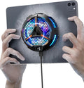 iPad Cooler,Magnetic Tablet Cooler for ipad/Surface pro/Samsung Tab,Compatible for Steam Deck,Universal Radiator with Temperature Display for Mobile Gaming,Tiktok Live Streaming