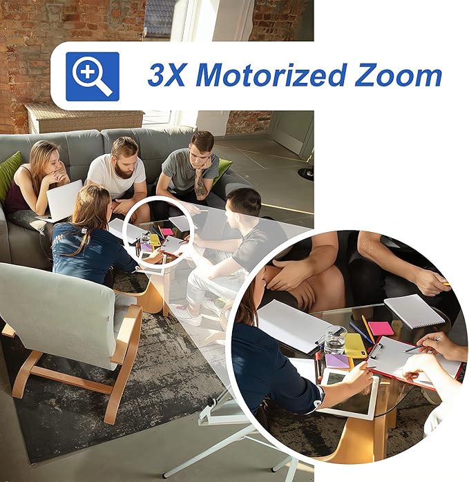 GW Security 64 Channel UltraHD 12MP 6K @ 30FPS Realtime 3X Motorized Zoom PoE Security Camera System with 32 x 12MP IP Two-Way Audio Full-Time Color Night Vision Outdoor/Indoor Smart AI Bullet Cameras