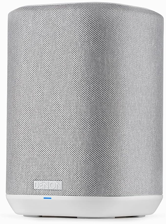 Denon Home 150 Wireless Smart Speaker – Compact Design, Wi-Fi & Bluetooth, HEOS Built-in, Alexa Built-in, Siri & AirPlay 2, Spotify Connect, Multi-Room Support, White