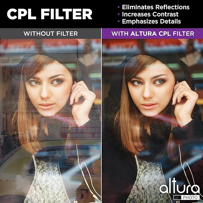 Altura Photo 72mm Lens Filter Kit - Multi-Coated UV Protector, CPL Polarizing and ND Neutral Density Filters + Case for Camera Accessories & Lenses