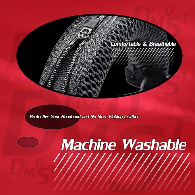 Protective Headband Cover for ATH M Series & Virtuoso - Compatible with Virtuoso XT, SE, Wireless, M50X, M50XBT, M50, M40X & More (Black Breathable Mesh Fabric)