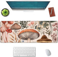 Botanical Mushroom Large Mouse Pad, Gaming Mouse Pad, Keyboard Mat, Non-Slip Rubber Base, Office Accessories, Desk Mat, MousePads for School, Work, Home Decor Gifts 31.5" x 11.8"