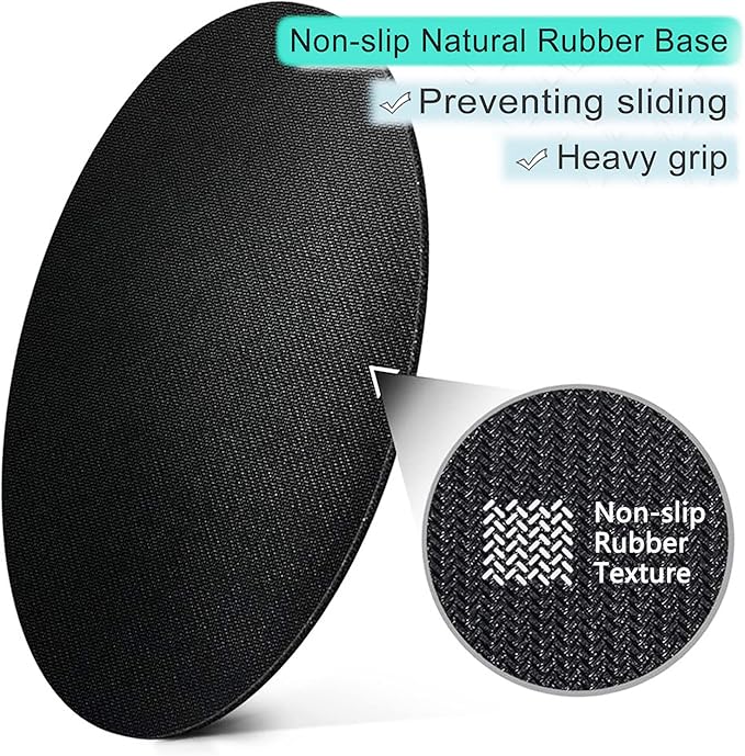 ITNRSIIET Round Mouse Pad with Stitched Edge Premium-Textured Waterproof Non-Slip Rubber Base Desktop Protection Mat Diameter 8.7 inches, Succulents