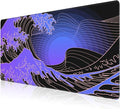 Mouse Pad, Large Ocean's Crest Leap Desk Mat, Extended Non-Slip Gaming Keyboard Mousepad Desk Pad, Thick Stitched Edges Waterproof Mouse Mat 31.5"x15.7" (Vaporwave Pop Art)