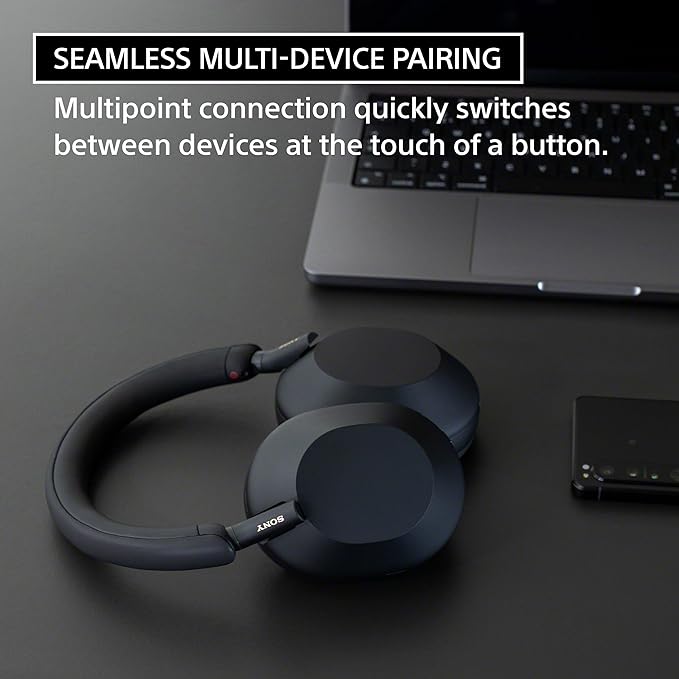 Sony WH-1000XM5 Premium Noise Canceling Headphones, Auto NC Optimizer, 30-Hour Battery, Alexa Voice Control, Midnight Blue