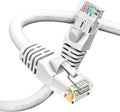 GEARit Cat 6 Ethernet Cable (1-Pack 75 Feet) Cat6 Network Patch, 10Gbps, RJ45, Snagless Cord, Gold-Plated Connectors, Internet for PC, TV, Tablet, Router, Printer, Servers, IT Data Center - White