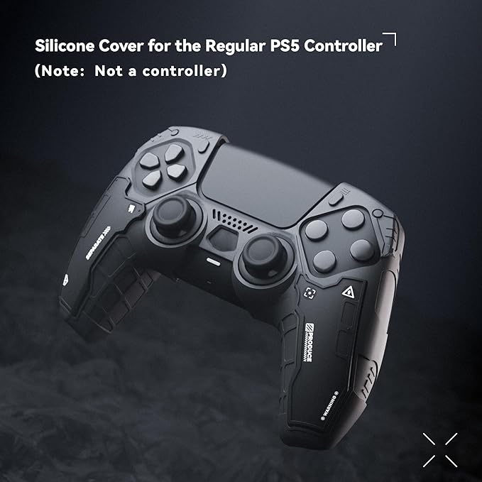 GeekShare G.S.TAC Tactical PS5 Controller Skin Set, Anti-Slip Silicone Protective Cover Skin Case for PS5 Wireless Controller with 2 Thumb Grip Caps and 2 Stickers - for Black Myth: Wukong