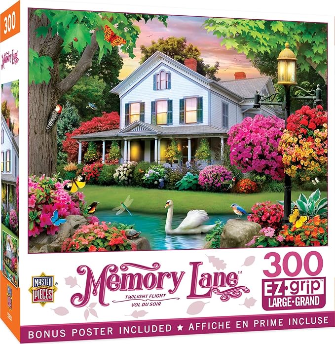 Masterpieces 300 Piece EZ Grip Jigsaw Puzzle - Twilight Flight - 18"x24"