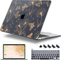 Case for MacBook Pro 13 inch with/Without Touch Bar (2016-2022, M2 A2338 M1 A2289 A2251 A2159 A1989 A1706 A1708), Hard Shell + Keyboard Cover + Dust Plug, Butterflies