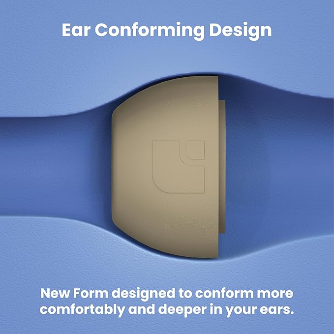 Foam Masters Ultra-Premium Memory Foam Ear Tips for AirPods Pro 1st & 2nd Gen | 3 Pairs | Black Magic Ver 6.0 | Secure | Comfort | Better Noise Cancel | Replacement Buds – FDE Tan, Small