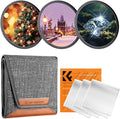 K&F CONCEPT 49mm Star Filters Kit (3pcs) 4 Points 6 Points 8 Points Cross Screen Starburst Filters Set -18 Layer Coating Ultra Slim Optical Glass Camera Lens Filter with 3 Cleaning Cloth