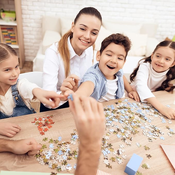 Easycosy Custom Photo Puzzles 1000/500/300 Pieces for Adults Families Personalized Picture Text Jigsaw Puzzle Gift for Holiday Birthday Anniversay(Horizontal/Vertical)