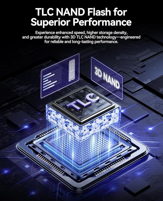 ORICO OSC 4TB M.2 NVMe SSD for Desktop PC, PCIe 4.0 Internal SSD with 7450MB/s Read, TLC NAND, Pre-Installed Pro-Grade Finned Heatsink, Innovative IceArmor Cooling, M.2 2280 Drive