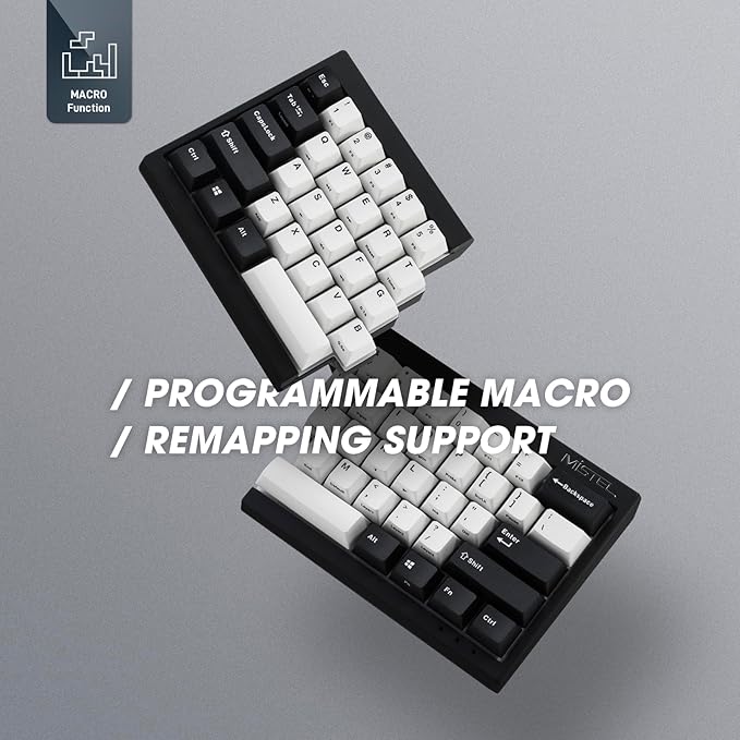 MD600 V3 RGB ORCA TKL Ergonomic Mechanical Keyboard, Cherry MX, Split Layout, PBT DoubleShot Keycap, Windows OS Compatible (Silent Red)