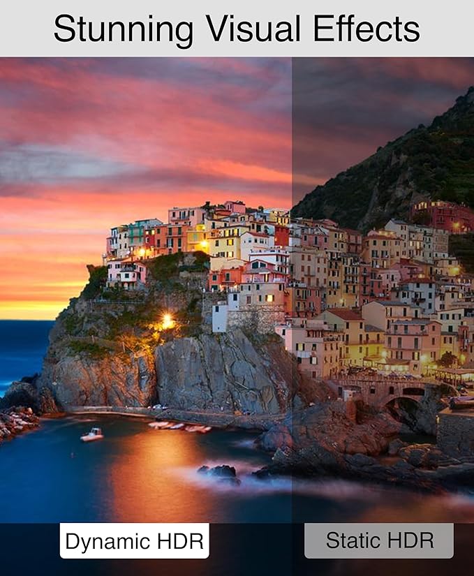 BlueRigger 4K HDMI Cable (20FT, 4K 60Hz HDR, HDCP 2.2, High Speed 18Gbps, in-Wall CL3 Rated) - Compatible with PS5/PS4, Xbox, Roku, Apple TV, HDTV, Blu-ray, PC