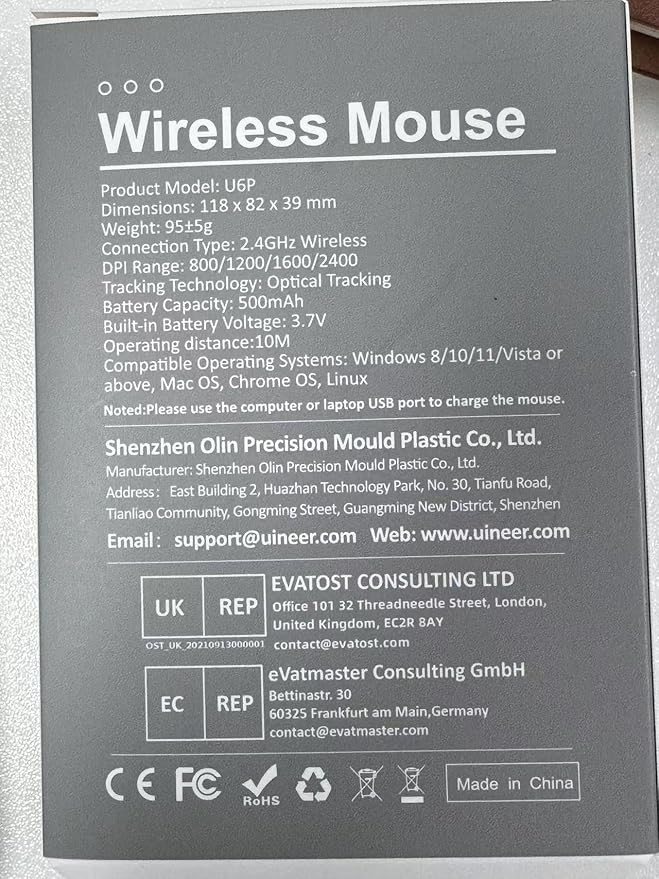 Bluetooth Mouse,[Upgraded] Multi-Device Wireless Mouse Rechargeable,Visible Battery Level,Tri-Mode (BT 5.0/4.0+2.4G Hz), 4 Adjustable DPI,Coldless Mice for Laptop and PC,Bluewhite
