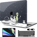 MEEgoodo Case for MacBook Pro 13 inch, Hard Shell Case with Keyboard & Camera Cover, Compatible with 13 inch MacBook Pro A2338 M2/M1 A2251 A2289, Astronauts & Alien Theme