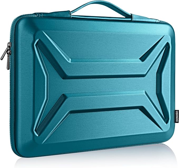 DOMISO 14 Inch Laptop Case Shockproof Sleeve Waterproof Hard Shell Protective Cover for Business & Travel, Fits 14" Lenovo ThinkPad/Dell XPS/HP Pavilion/Macbook Pro (Teal)