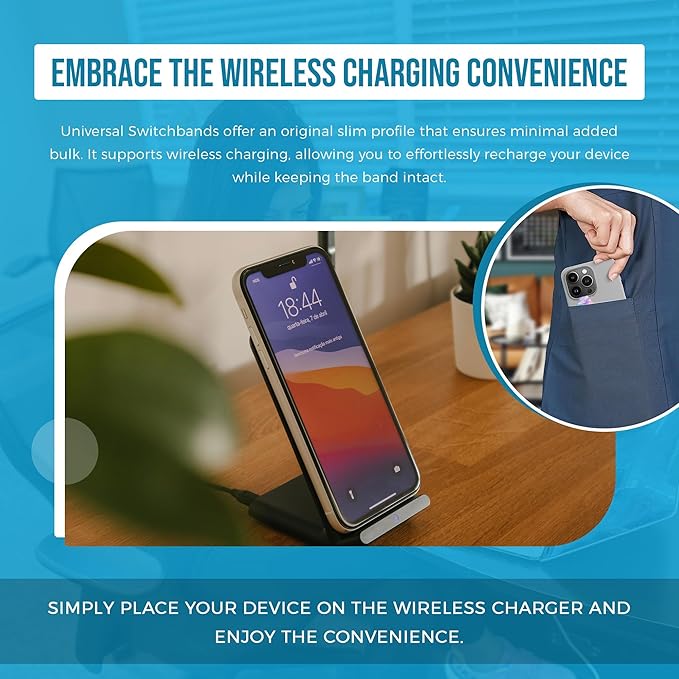 Phone Grip Strap - Reversible Finger Holder for Phone Back, Customizable Anti-Slip Design, Wireless Charging Compatible Detachable Holder for iPhone - Sherbert Sunset