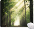 Hokafenle Mouse Pad, Natural Forest Mouse Pad, Rectangle Mouse Mat Square Waterproof Mouse Pads Non-Slip Rubber Base Mousepad for Office Laptop, 9.5"x7.9"x0.12" Inch