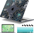 Case for MacBook Pro 13 inch with/Without Touch Bar (2016-2022, M2 A2338 M1 A2289 A2251 A2159 A1989 A1706 A1708), Hard Shell + Keyboard Cover + Dust Plug, Luxury Floral