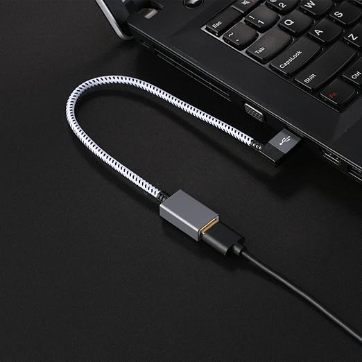 CableCreation USB 3.0 Extension Cable 1FT, [2-Pack] Left Angle USB 3.0 Male to Female Extender Cord, 90 Degree USB 3.0 for VR, PlayStation, Xbox, Keyboard, Space Gray, 0.3M