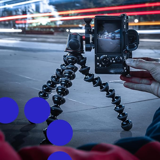 JOBY GorillaPod 3K PRO Kit, Flexible Professional Aluminium Tripod with BallHead, QR Plate, Made in Italy, for Premium CSC/Mirrorless Camera, 3kg/6.6lbs Load Capacity, J91566-BWW