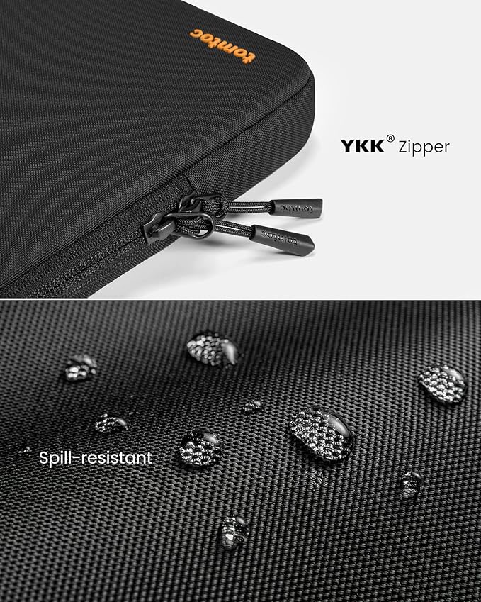 tomtoc 360 Protective Laptop Sleeve Set for 15-inch MacBook Air M4/A3241 2025, M3/A3114 M2/A2941, 15-inch MacBook Pro A1990 A1707, Dell XPS 15 Plus, Water-Resistant Laptop Case with Accessory Pouch