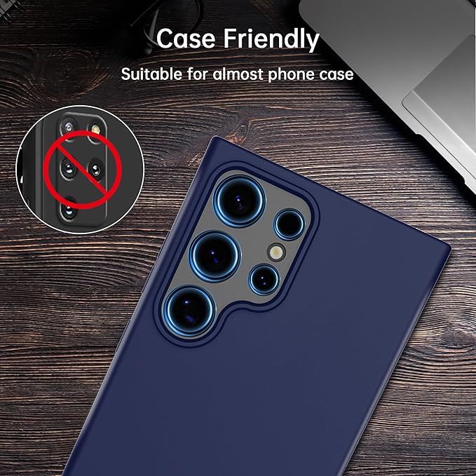 For Samsung Galaxy S24 Ultra Camera Lens Protector, Individual Lens Protector, Ultra HD 9H Tempered Glass Screen Protective Cover, Anti-scratch, Military Grade Drop Protection 2 Set. (Glitter Silver, S24 Ultra)