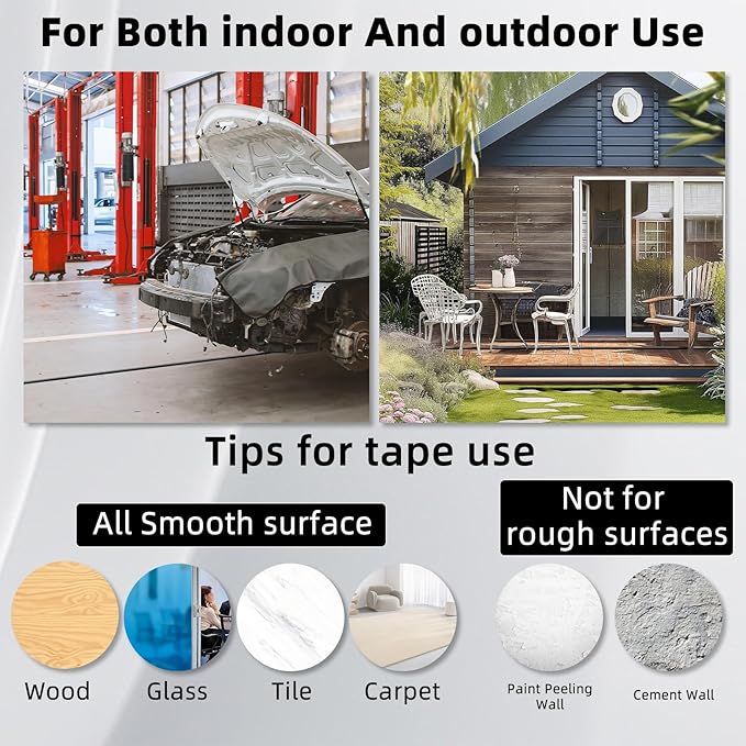 4ft Floor Cord Cover, Silicone Wire Hider, Hide Extension Cords, Protect Cords, Prevent Cable Trips, Heavy-Duty Adhesive-Backed Anti-Trip Cable Protector for Floor, Desk & Wall