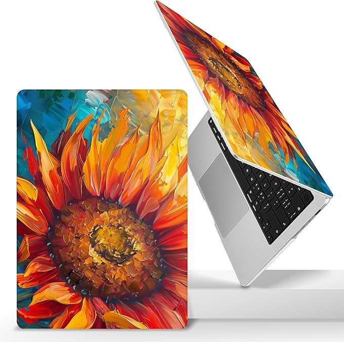 for MacBook Pro 16 inch Case 2021 2022 2023 2024 Release A3186 A3403 M4 A2991 M3 A2780 M2 A2485 M1 Pro/Max, Hard Shell Case with Screen Protector & Keyboard Cover, Sunflower