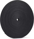 1/2 inch Reusable Fastening Tape Cable Ties Double-Sided Hook-and-Loop Cable Management Tape (Black 25 Yards)