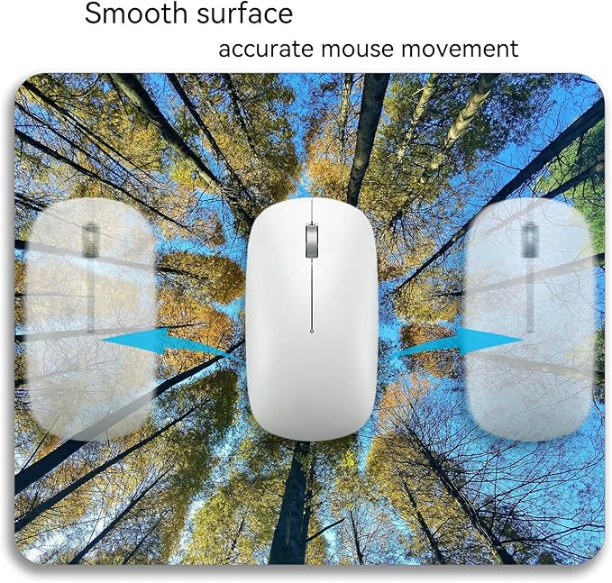 The Trees Under Blue Sky Mouse Pad Mat Rectangle Non-Slip Rubber Mousepad for Office Laptop
