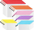SUNEE Multisize Mesh Zipper Pouch (6 Colors, 30 Packs), Mesh Bags with Zipper for School Office Supplies, Puzzles & Games, Accessories, Waterproof Zipper Pouches for Organizing