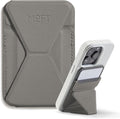 MOFT Magnetic Wallet Stand Compatible with iPhone 16/15/14/13/12 Series, Angle Adjustment & Magsafe Compatible MOVAS Phone Stand,Taupe