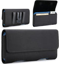 Mopaclle Nylon Phone Holster with Belt Clip for iPhone 17 Pro / 17, iPhone 16 Pro 16,15 Pro 15, iPhone 14, 14 Pro,13 Pro,Samsung Galaxy S25 S24 S23, S22,S21,Premium Cell Phone Belt Holder Pouch Cover