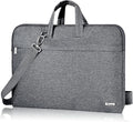 Voova Laptop Bag 13 14 Inch, Waterproof Computer Sleeve Carrying Case with Shoulder Straps & Handle Compatible with Macbook Air 13 M2/M3/M4, MacBook Pro 13/14, HP Dell Lenovo Chromebook 14, Grey