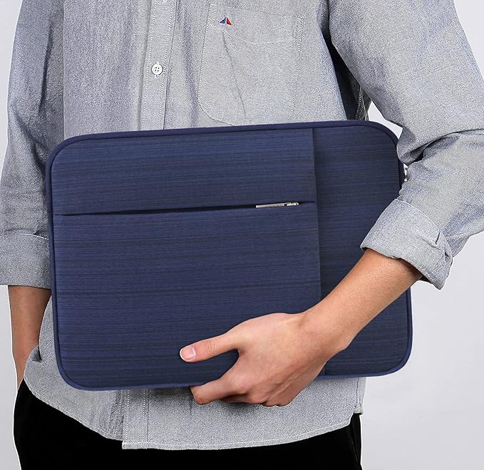 Lacdo 13 inch Laptop Sleeve Case for 13 inch New MacBook Air M4 A3240 2025, M3 A3113, M2 A2681, M1 A2337 | 13" MacBook Pro M2/M1 A2338 A2251 A2289 | 13" iPad Air M3/iPad Pro M4 Computer Bag, Blue