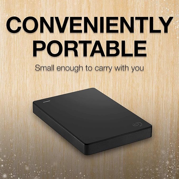 Seagate Portable 5TB External Hard Drive HDD – USB 3.0 for PC, Mac, PS4, & Xbox - 1-Year Rescue Service (STGX5000400), Black