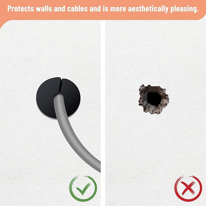 Cable Grommet Routing Kit for Starlink for 3/4 inch Wall Hole, Starlink Accessories, Silicone Cable Wall Pass, Starlink Anti-Slip Wall Grommets for Cables (3/4 inch) 2 Pcs