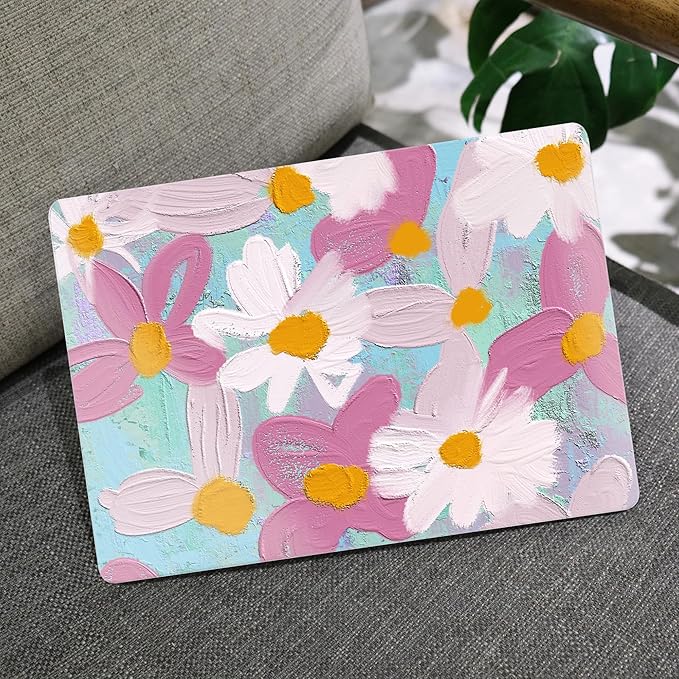 MEEgoodo for MacBook Air 13 inch Case 2021 2020 2019 2018 Released A2337 M1 A2179 A1932 with Touch ID, Plastic Hard Shell & Keyboard Cover Compatible with MacBook Air Case 13.3, Art Plants Floral