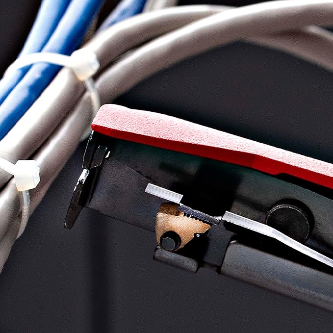 StarTech.com Nylon Cable Tie Gun, Zip Tie Cable Cutter/Installation Tool, Zip Tie Tensioning/Tightener, TAA Compliant