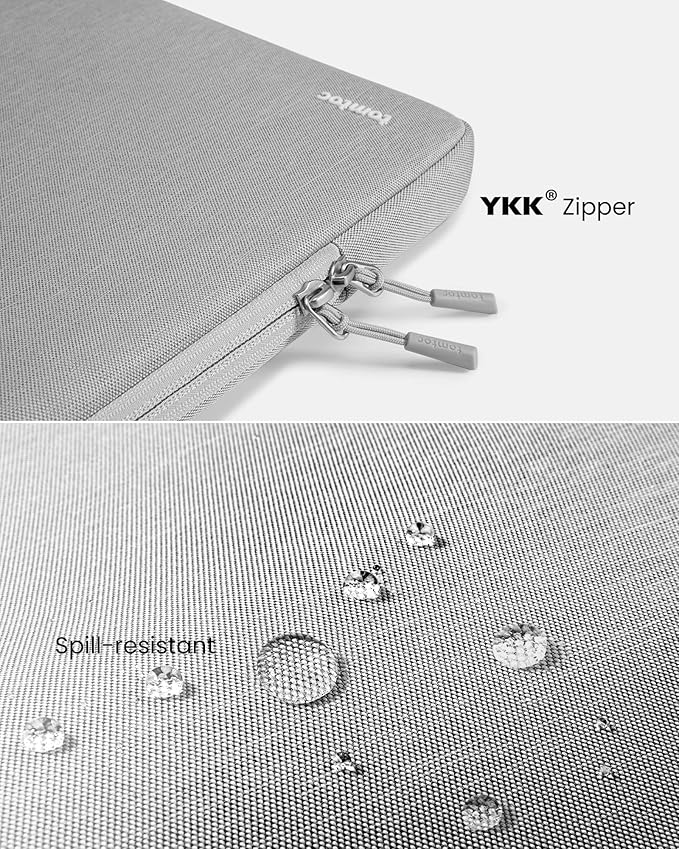 tomtoc 360° Protective Laptop Sleeve for 15-inch MacBook Air M4/A3241 2025, M3/A3114 2024, M2/A2941 2023, 15-inch MacBook Pro A1990 A1707, Dell XPS 15 Plus Laptop, Water-Resistant Computer Case Bag