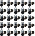 Admiral Locks Tubular Cam Lock, Keyed Alike Removable Key RV Compartment Storage Lock Cabinet Locks (Black Pack of. 25, 5/8" 180°)