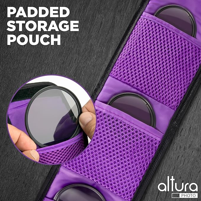 Altura Photo 58mm Lens Filter Kit - Multi-Coated UV Protector, CPL Polarizing and ND Neutral Density Filters + Case for Camera Accessories & Lenses