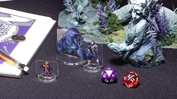 Arcknight Dungeons and Dragons Starter Set - 167 Flat Plastic DND Miniatures Ready-to-Use, Full Color, Double-Sided Art - Perfect D&D Gifts for DND 5e, Pathfinder, Heroquest & RPG's (DM Starter Set)